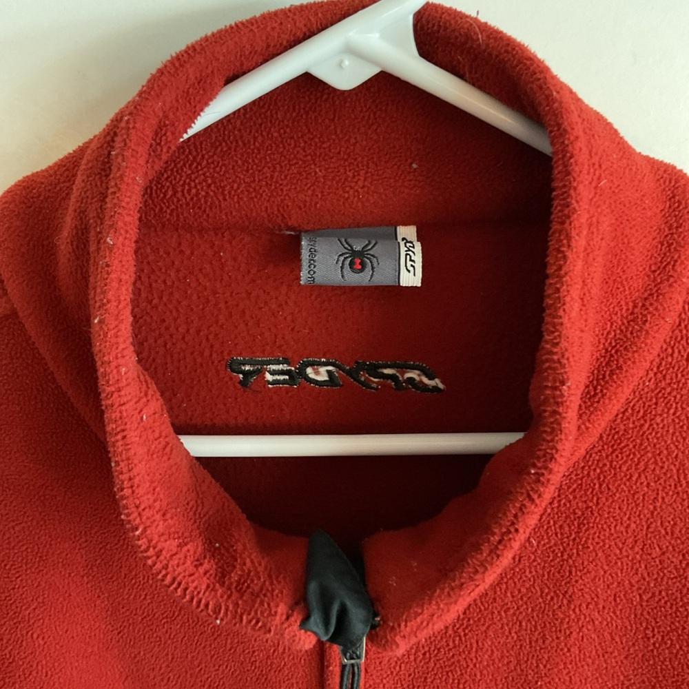 Spyder - Full Zip Fleece Jacket - Rust - Men’s Size X-Large - Picture 3 of 13